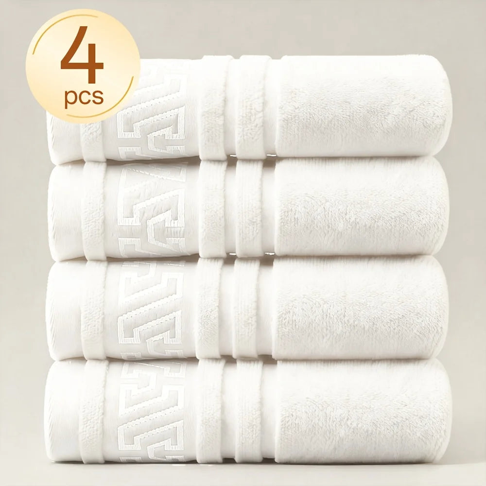 Cotton Bath Towel Set Absorbent And Quick Dry Premium