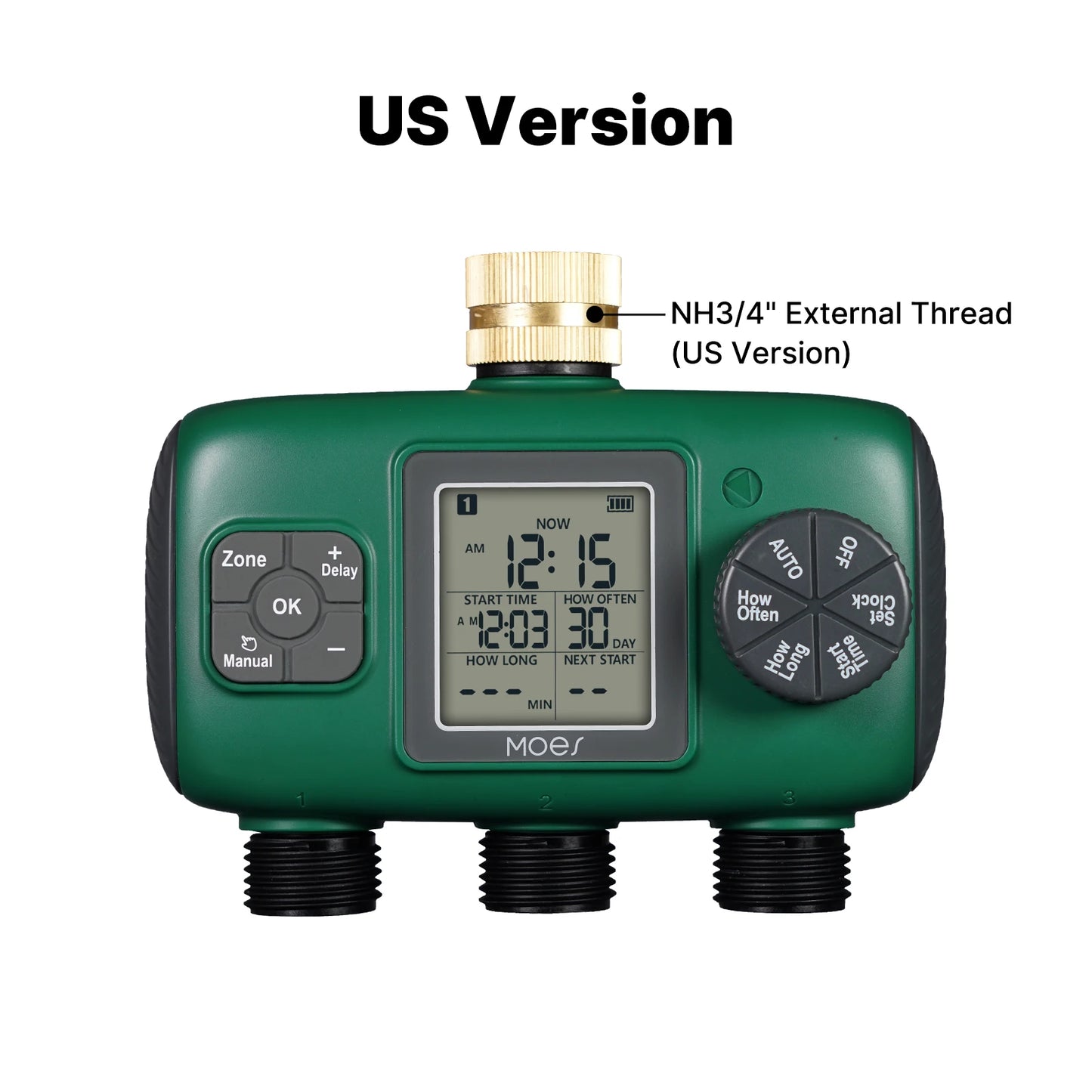 MOES Digital Water Timer 1/3/4 Outlet Irrigation Controller IPX5 Waterproof