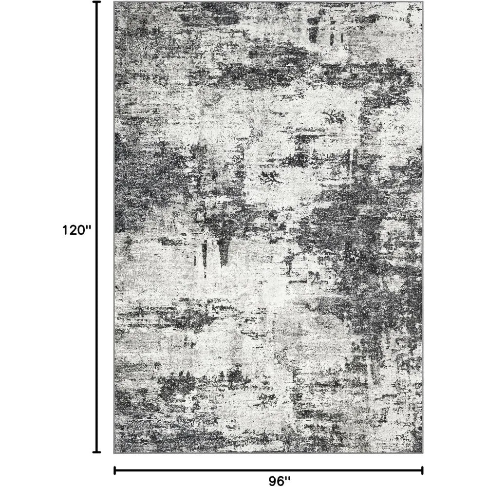 Abstract Kilim Area Rug Washable Stain Resistant Anti Slip Backing