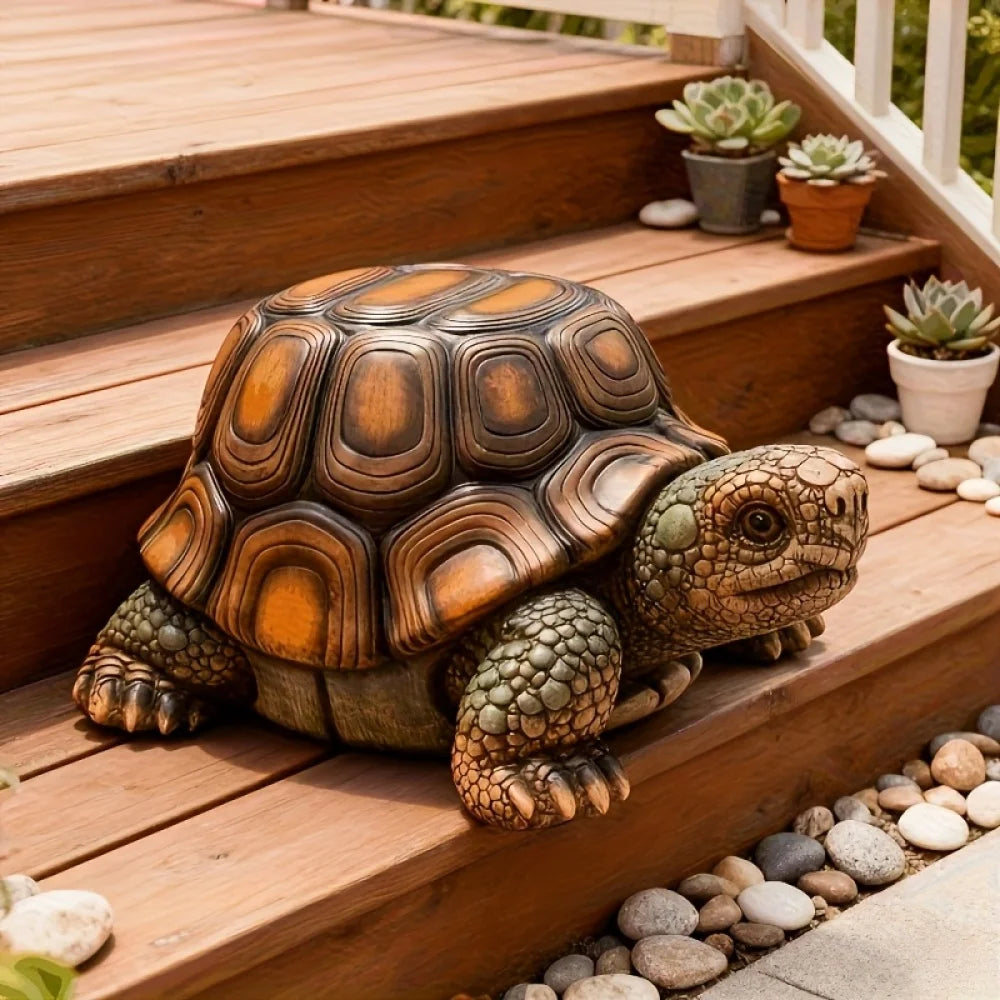 Garden Turtle Resin Stool Decorative Indoor Outdoor Multipurpose Decor