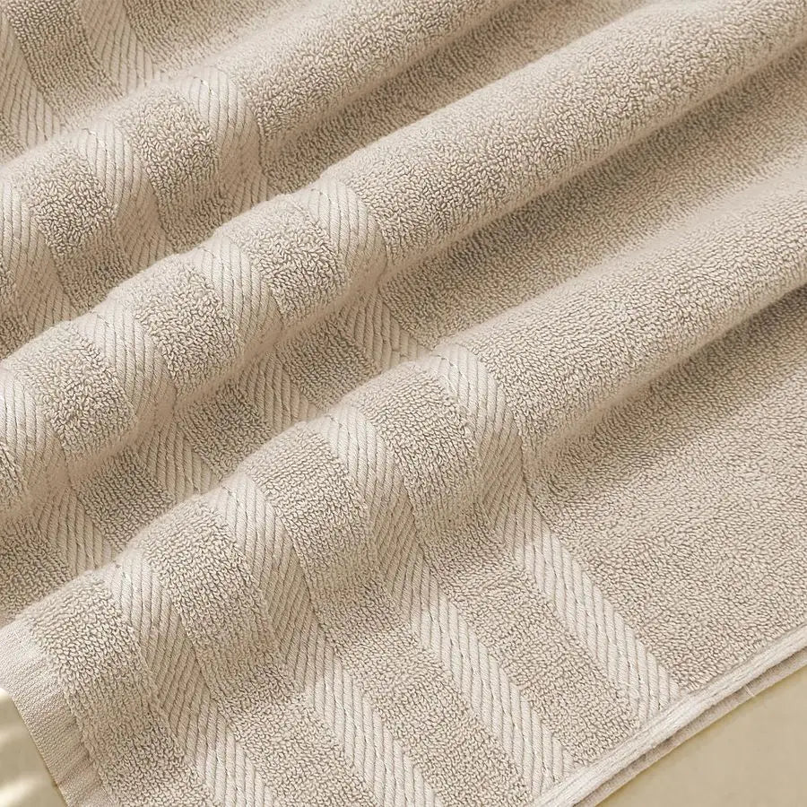 Bei 6-Piece Ring Spun Cotton Bath Towel Set Luxury Soft And Absorbent