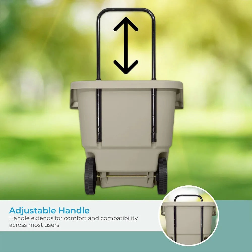 Lightweight Resin Utility Cart On Wheels For Gardening And Home