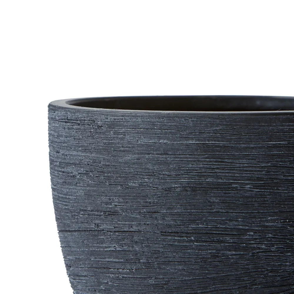 Textured Matte Ceramic Flower Plant Pot For Indoor Outdoor Decor