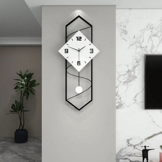 Decorative Modern Wall Clock Quartz Movement Silent Battery Operated