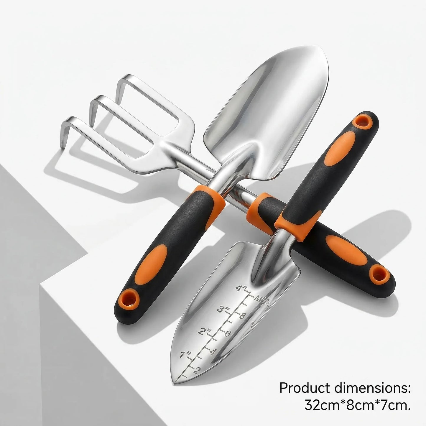 Precise Control Stainless Steel Garden Tools Set With Ergonomic Trowels