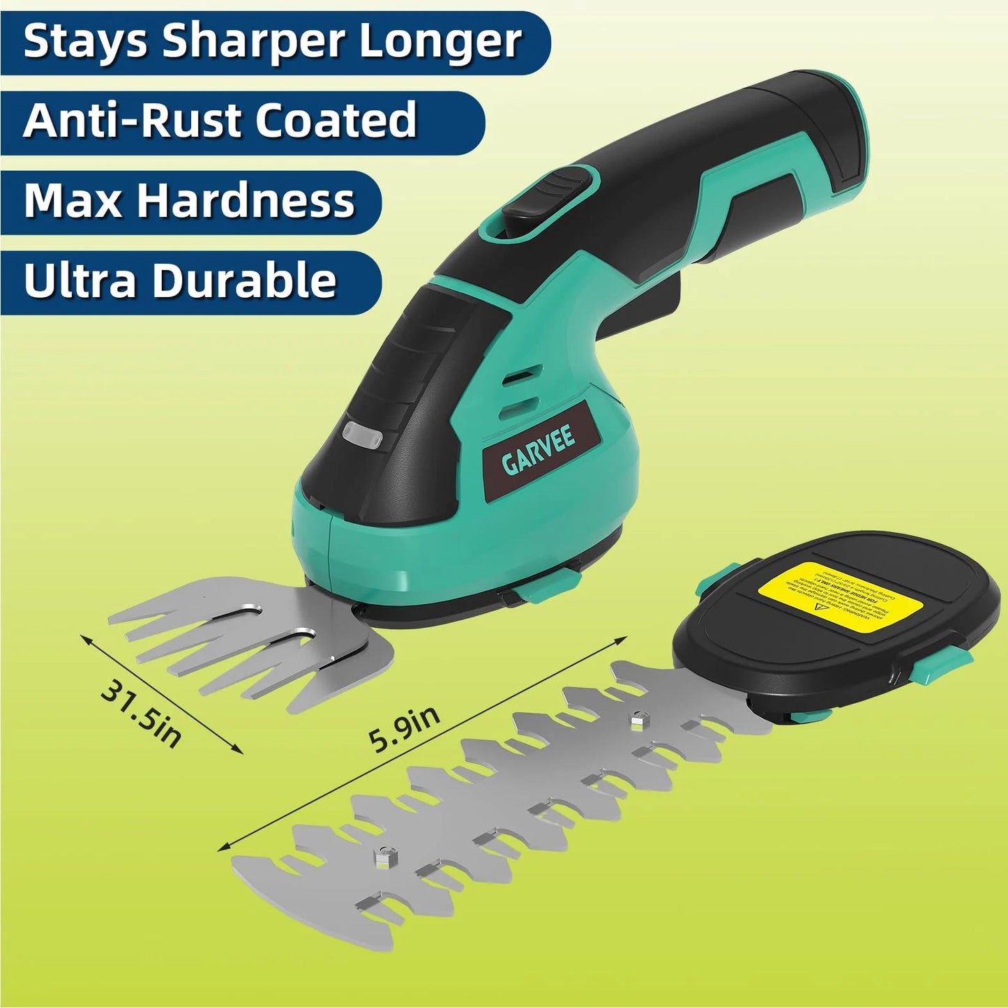 TWISTER.CK Versatile Wireless 2-in-1 Grass Shear And Shrub Trimmer