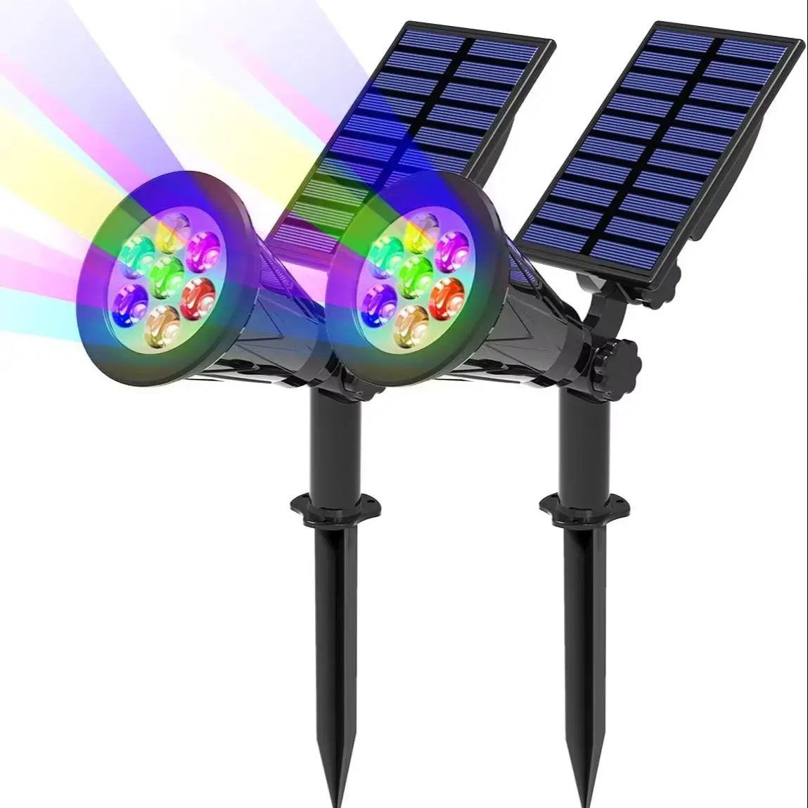T-Sunrise Led Solar Spotlight Color Changing Outdoor Garden Light