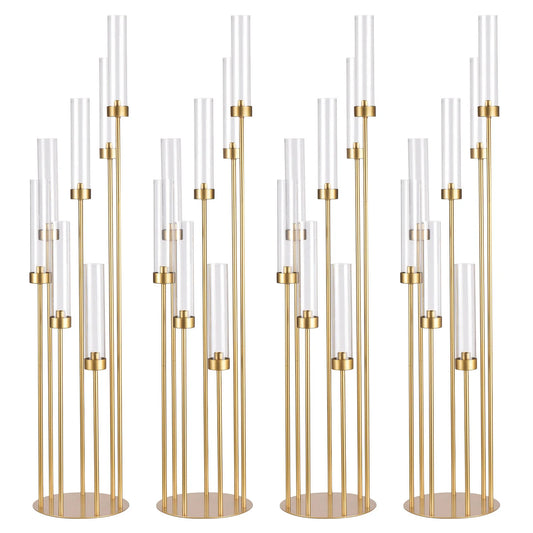 VINCIGANTCandle Seven Arm Floor Candelabra Centerpiece Set