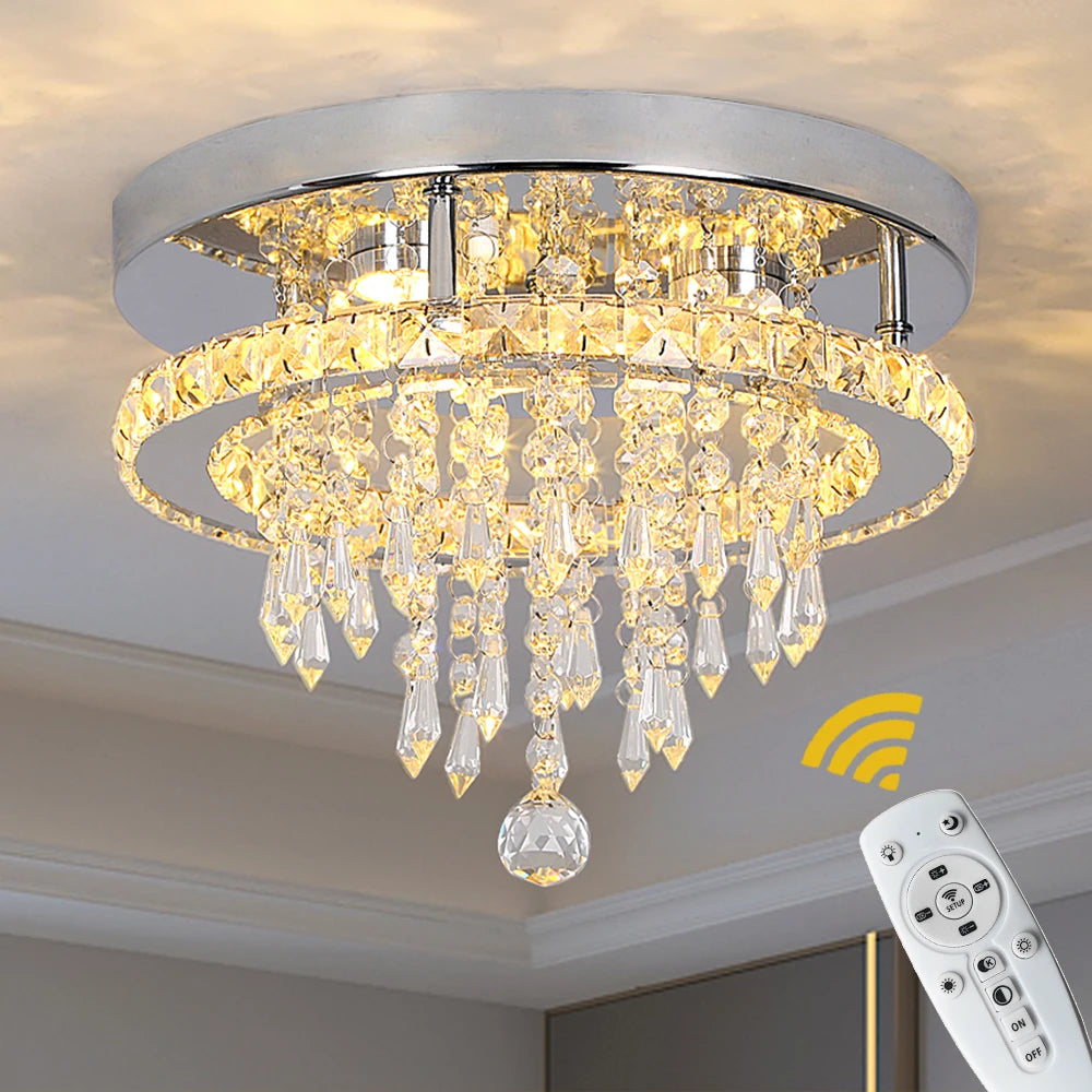 VETRULUS K9 Luxury Crystal Ceiling Lamp Smart LED Pendant Light