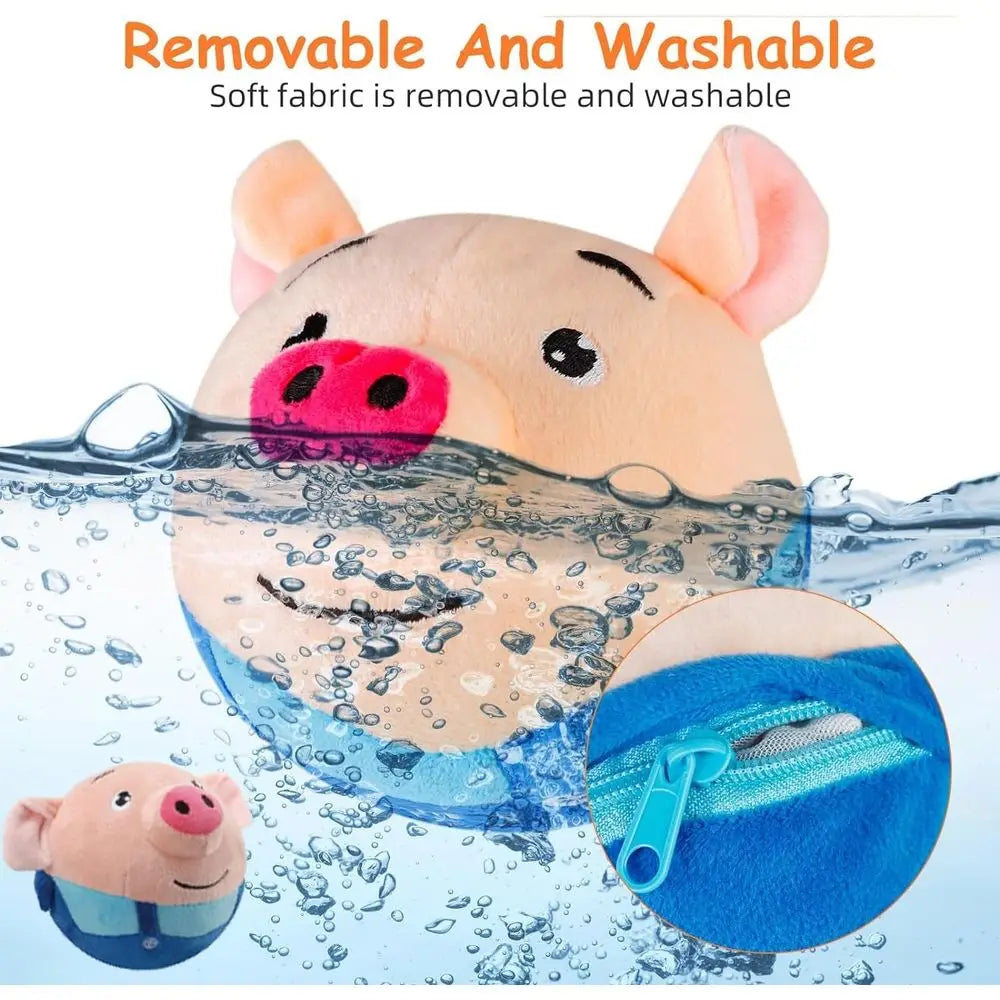 Active Moving Plush Pig Dog Toy USB Rechargeable Interactive Toy