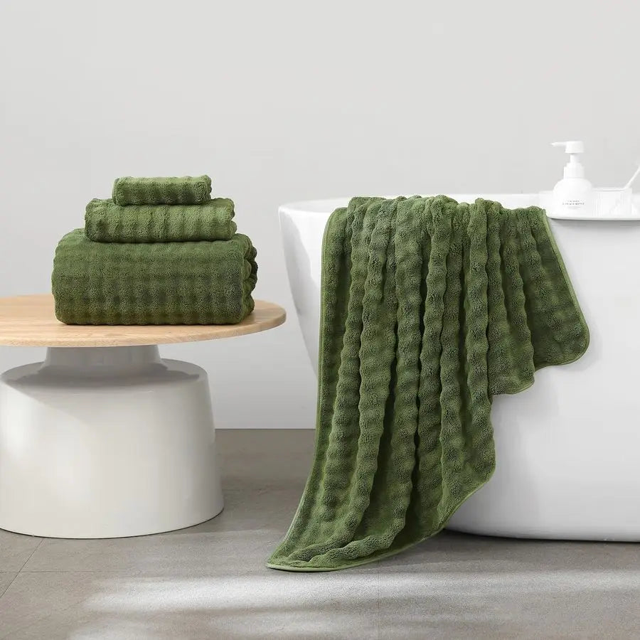 Six-Piece Ultra Absorbent Microfiber Bath Towel Set