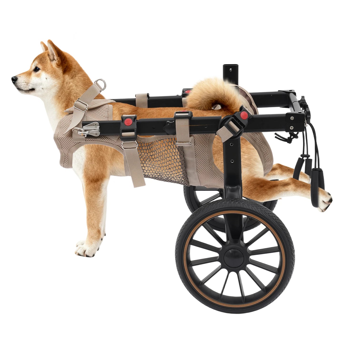 Bymaocar Adjustable Aluminum Dog Wheelchair For Hind Leg Support