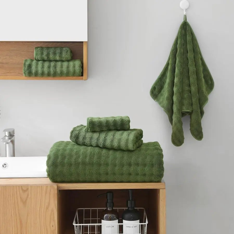 Six-Piece Ultra Absorbent Microfiber Bath Towel Set