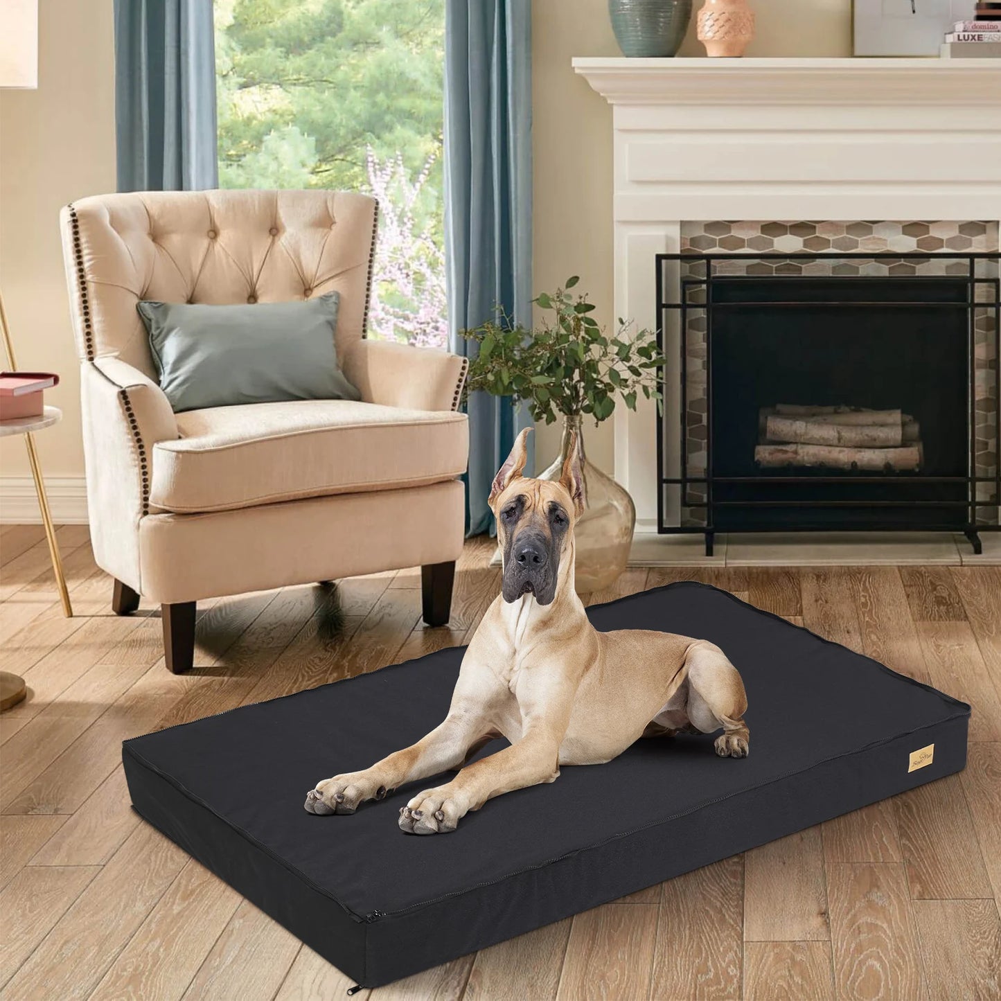 Dog Bed Orthopedic Memory Foam With Washable Cover Waterproof