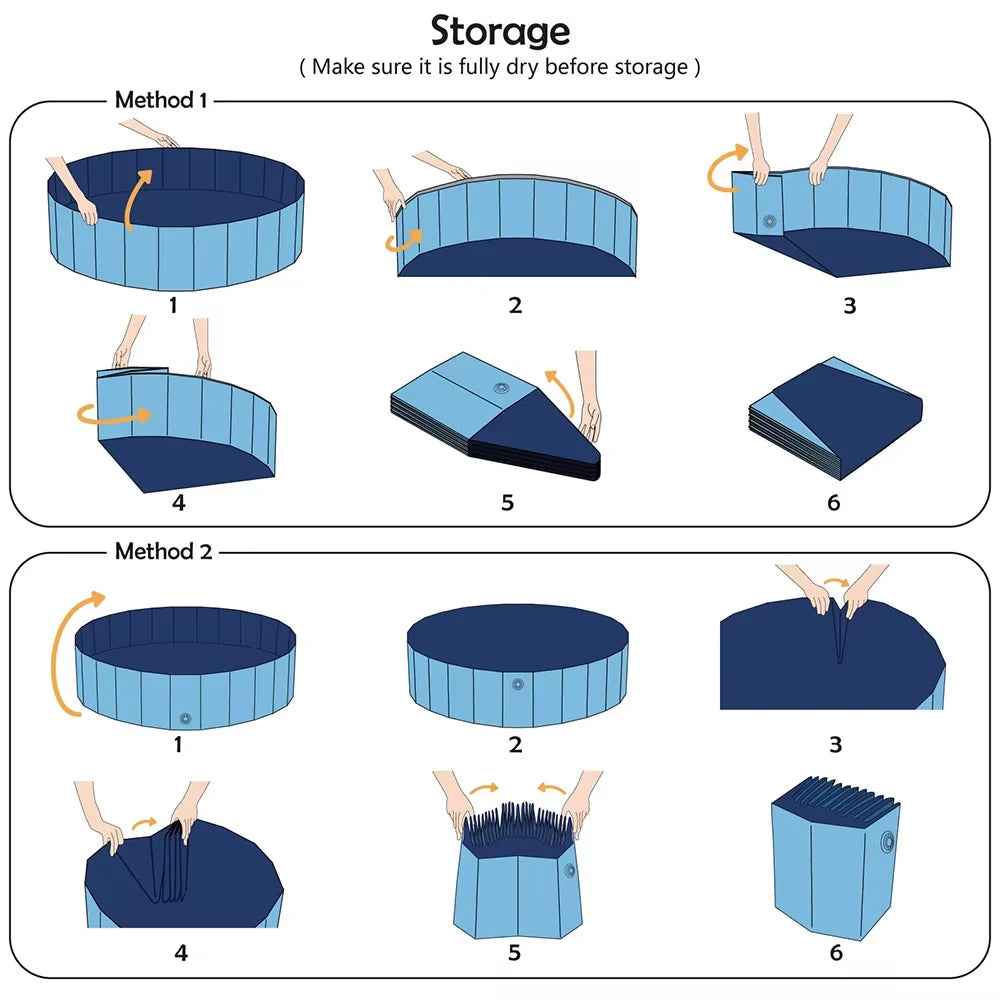 Portable Dog Pool And Bath Tub For Dogs Scratch Resistant