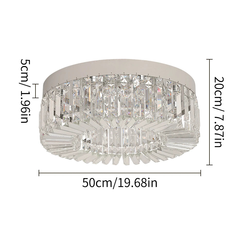 VETRULUS Crystal LED Ceiling Chandelier for Modern Home Lighting