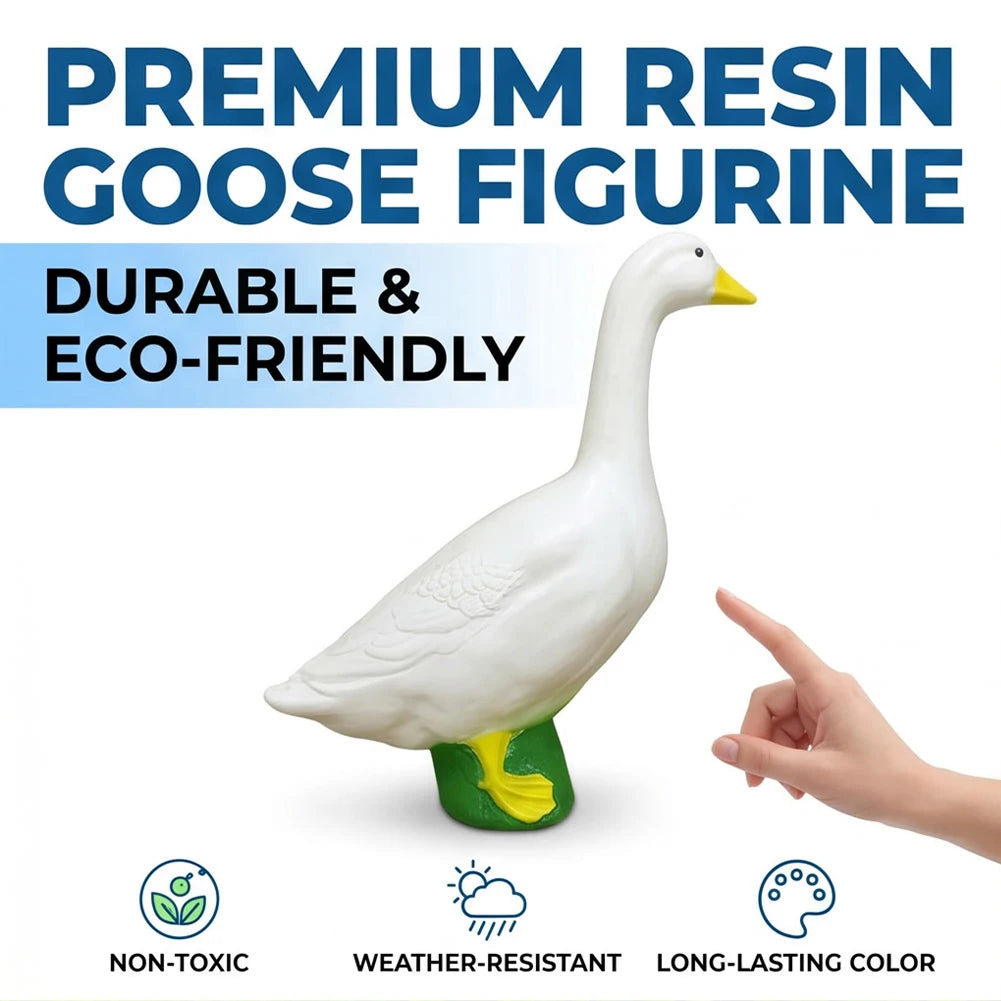 Resin Goose Statue For Home Garden Decor Yard Ornament