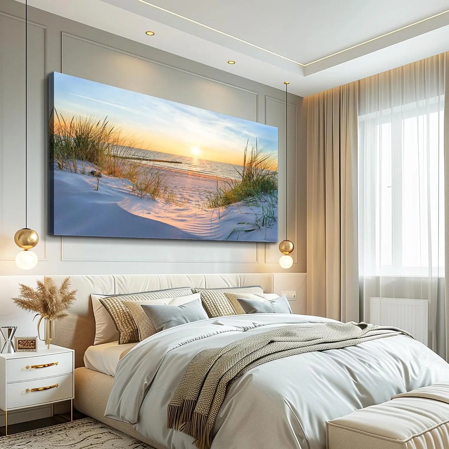 Ocean Landscape Canvas Wall Art Framed Decor