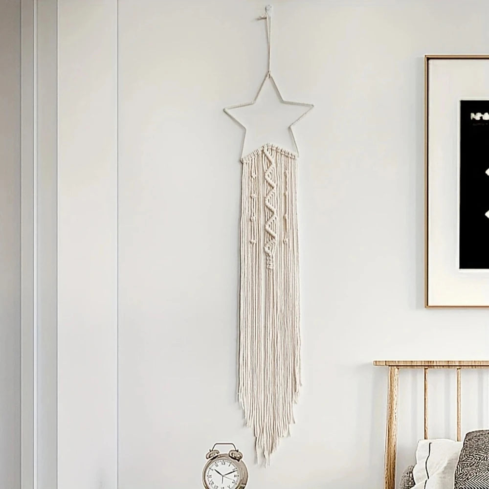 Dromenvanger Two Pack Star Moon Woven Pendants Home Decor