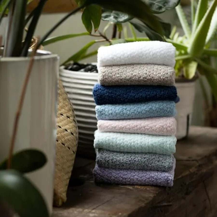 Bathroom Diamond Jacquard 6 Piece Bath Towel Set Premium