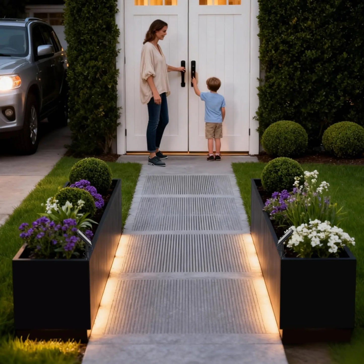 HiMISS LED Metal Planter Box With Light Strips And Controller