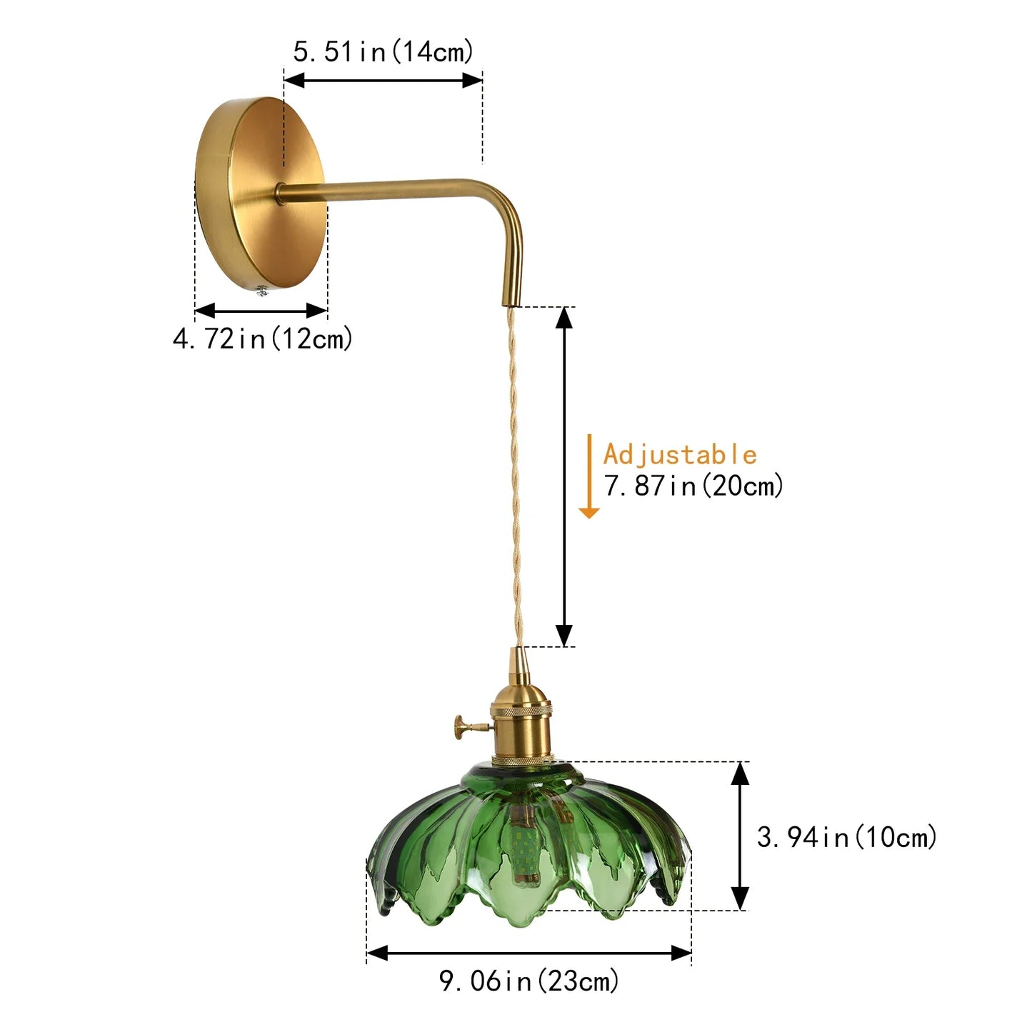 GreeLustr Simple LED Wall Lamp Fixtures Copper Indoor