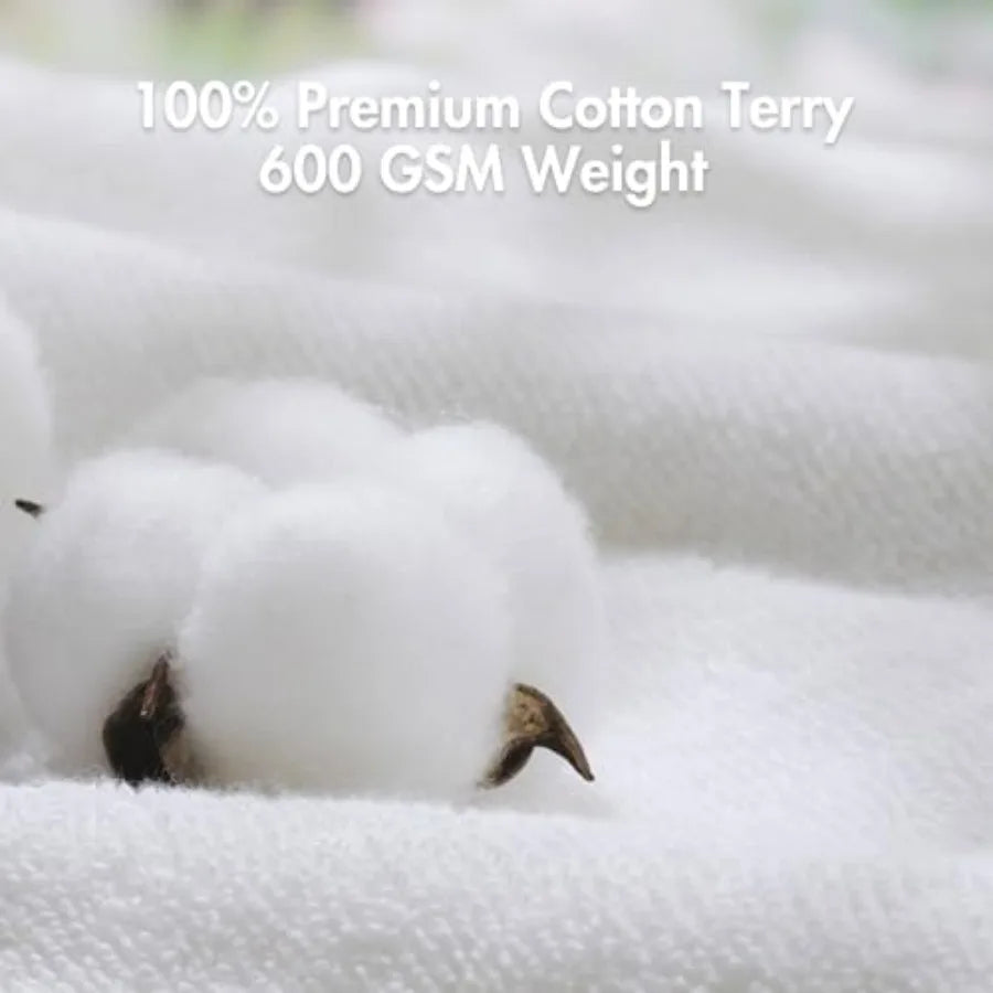 Six-Piece Cotton Bath Towel Set 600 GSM Quick Dry Hotel