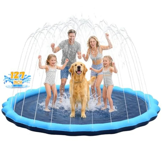 Splash Pad Sprinkler For Kids And Dogs Outdoor Water Play