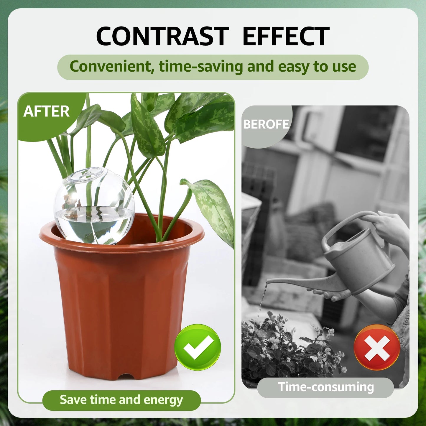 Automatic Drip Irrigation System Self-Watering Bulbs