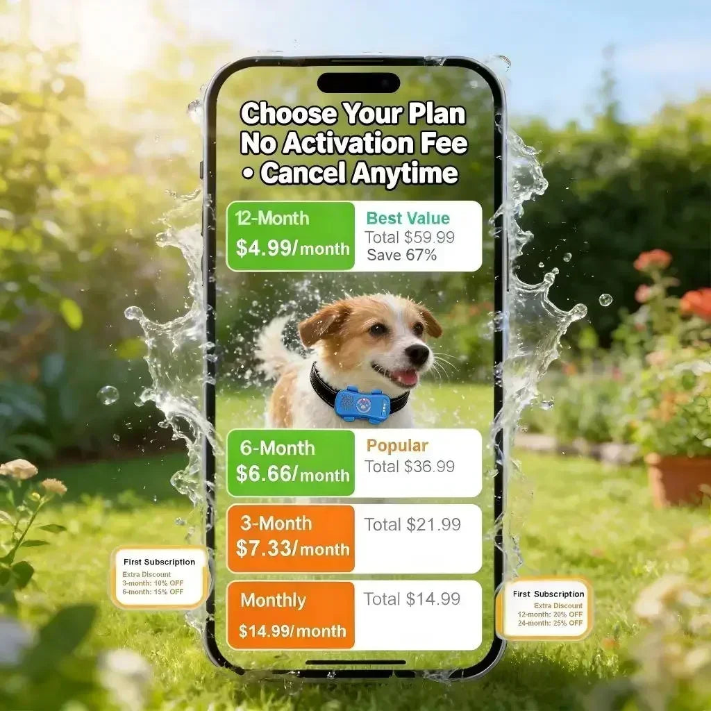 GPS Pet Tracker 4G Real-Time Location for Dogs and Cats