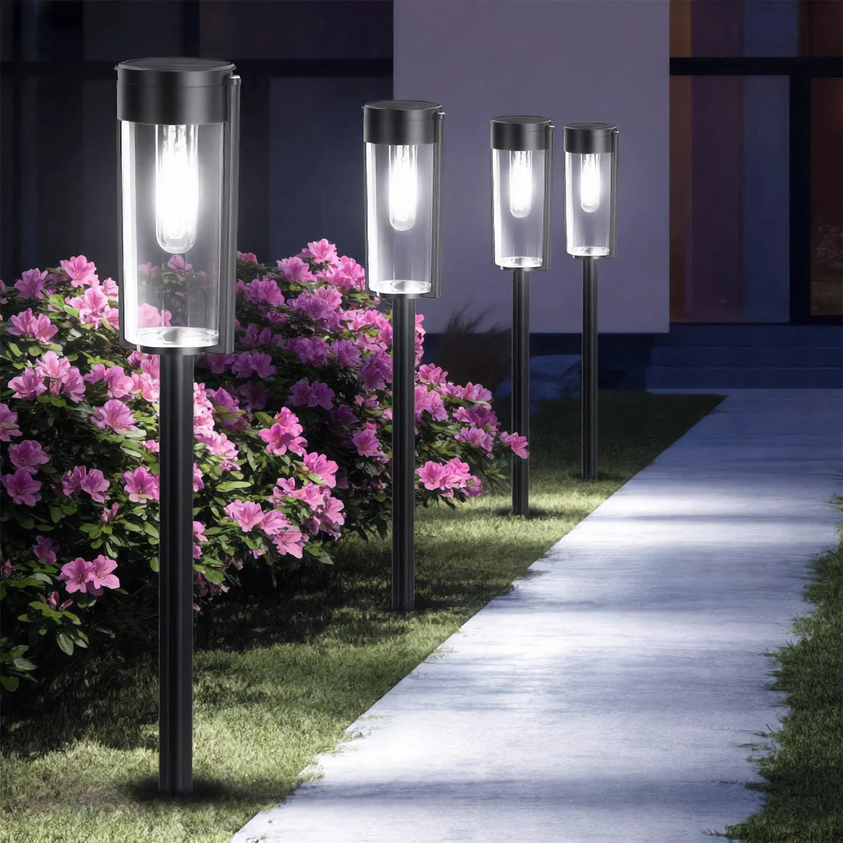 Solar Pathway Lights For Outdoor Garden And Yard Lighting