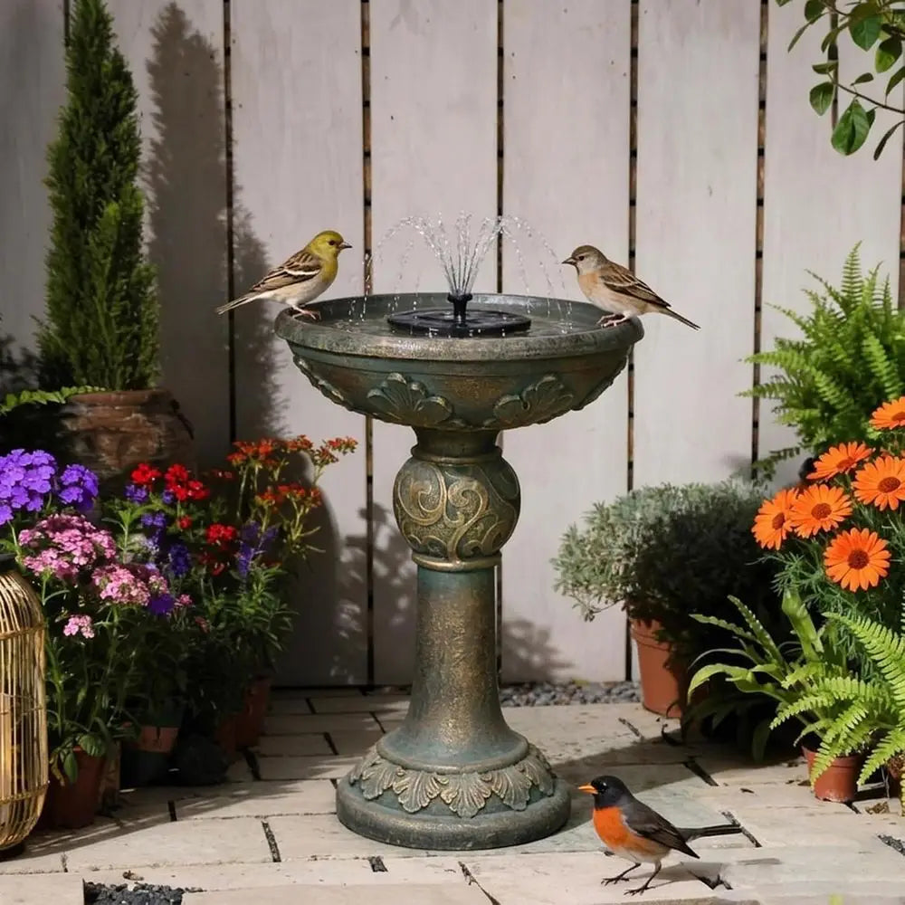 Weather Resistant Resin Outdoor Water Fountain With LED Lights
