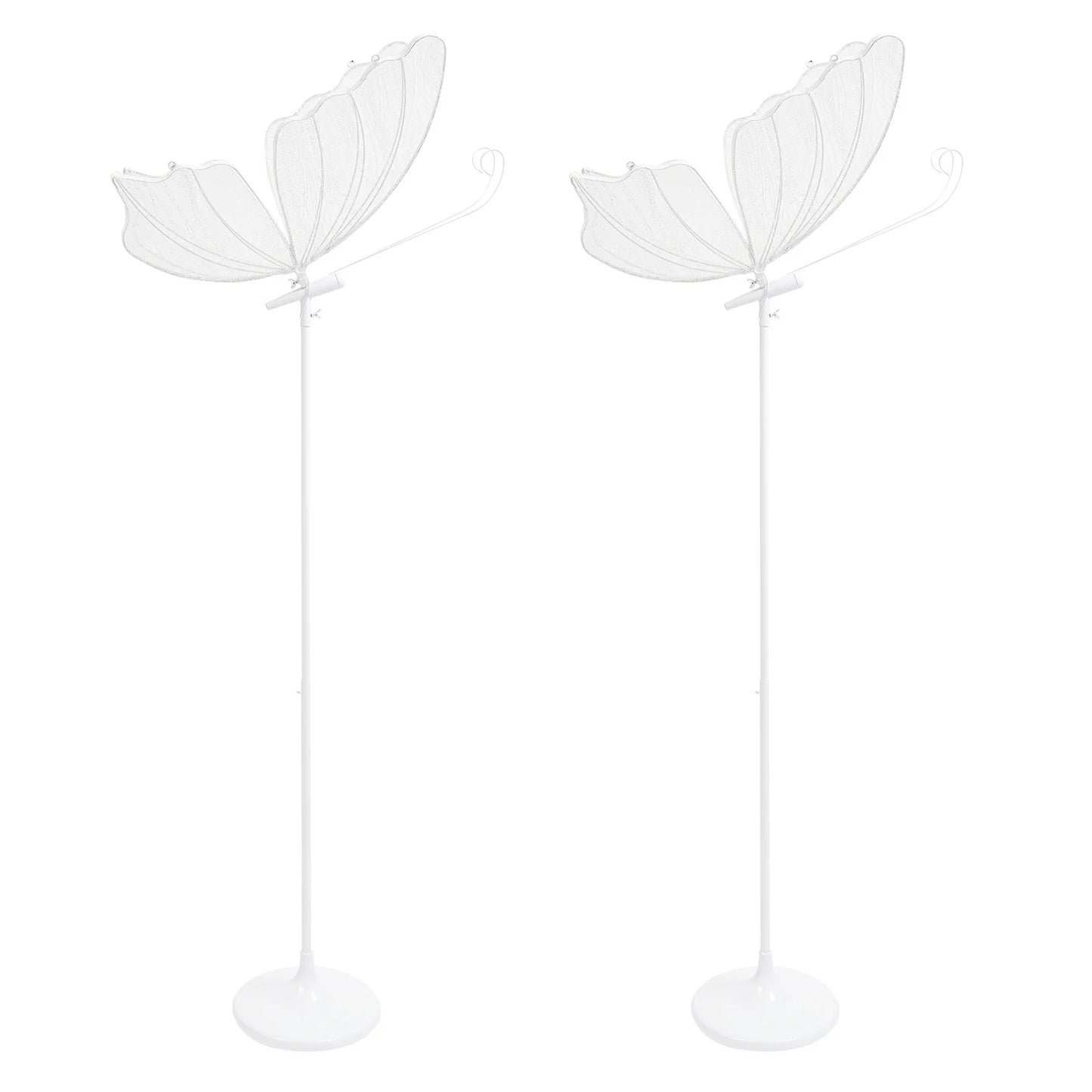 2-Pack Romantic Butterfly Floor Lamp Set With LED Wedding Lights