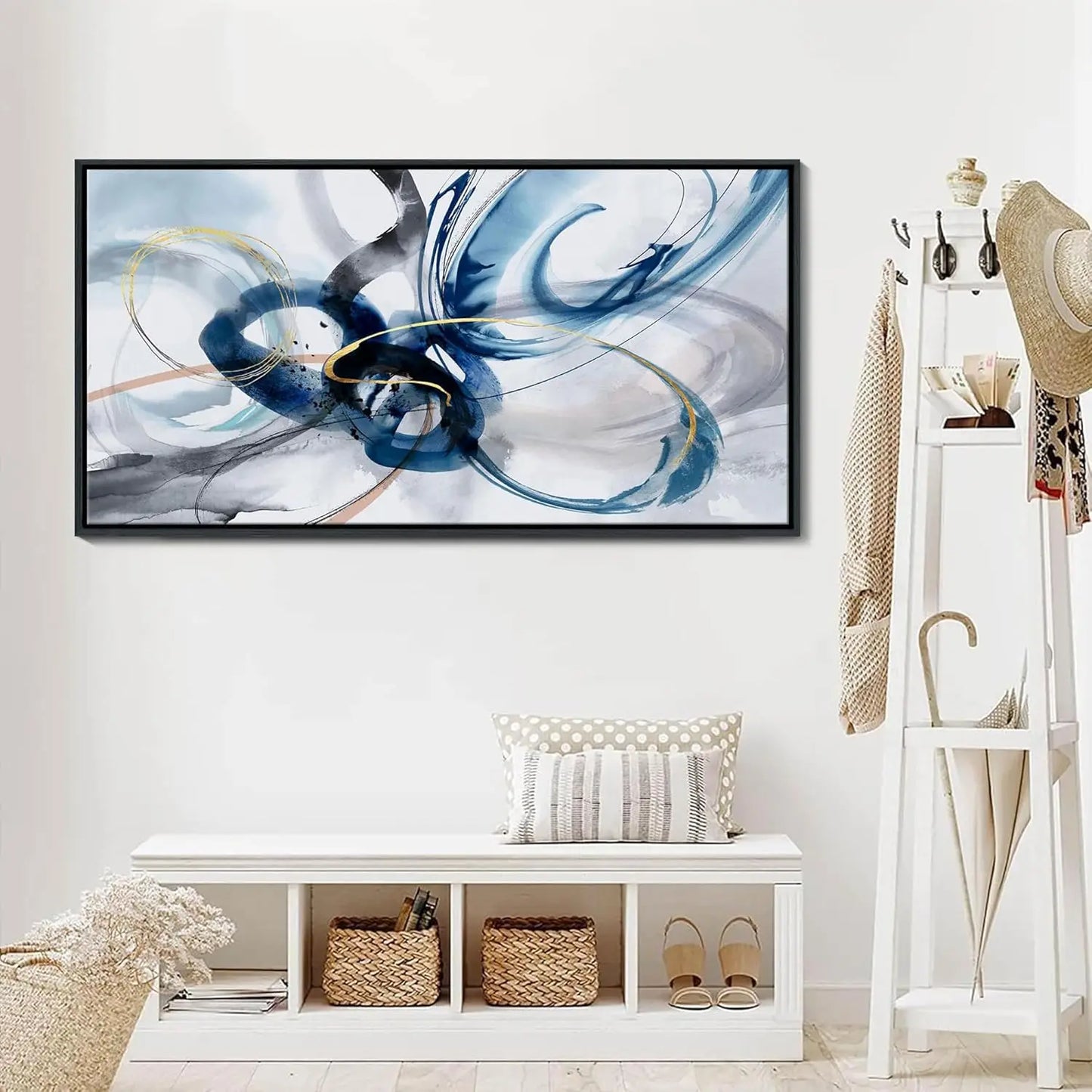 Abstract Framed Wall Art for Living Room and Office Decor