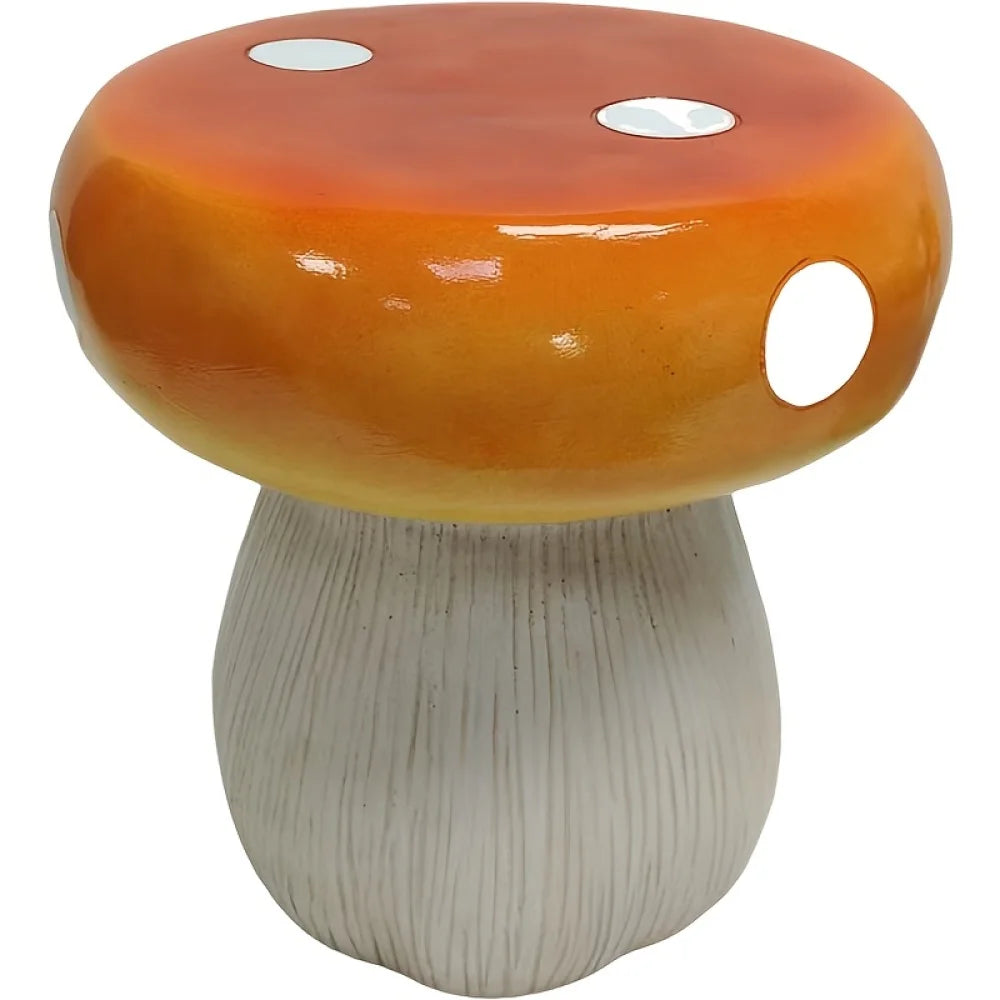 Mushroom Model Resin Statue Stool For Outdoor Garden Decor