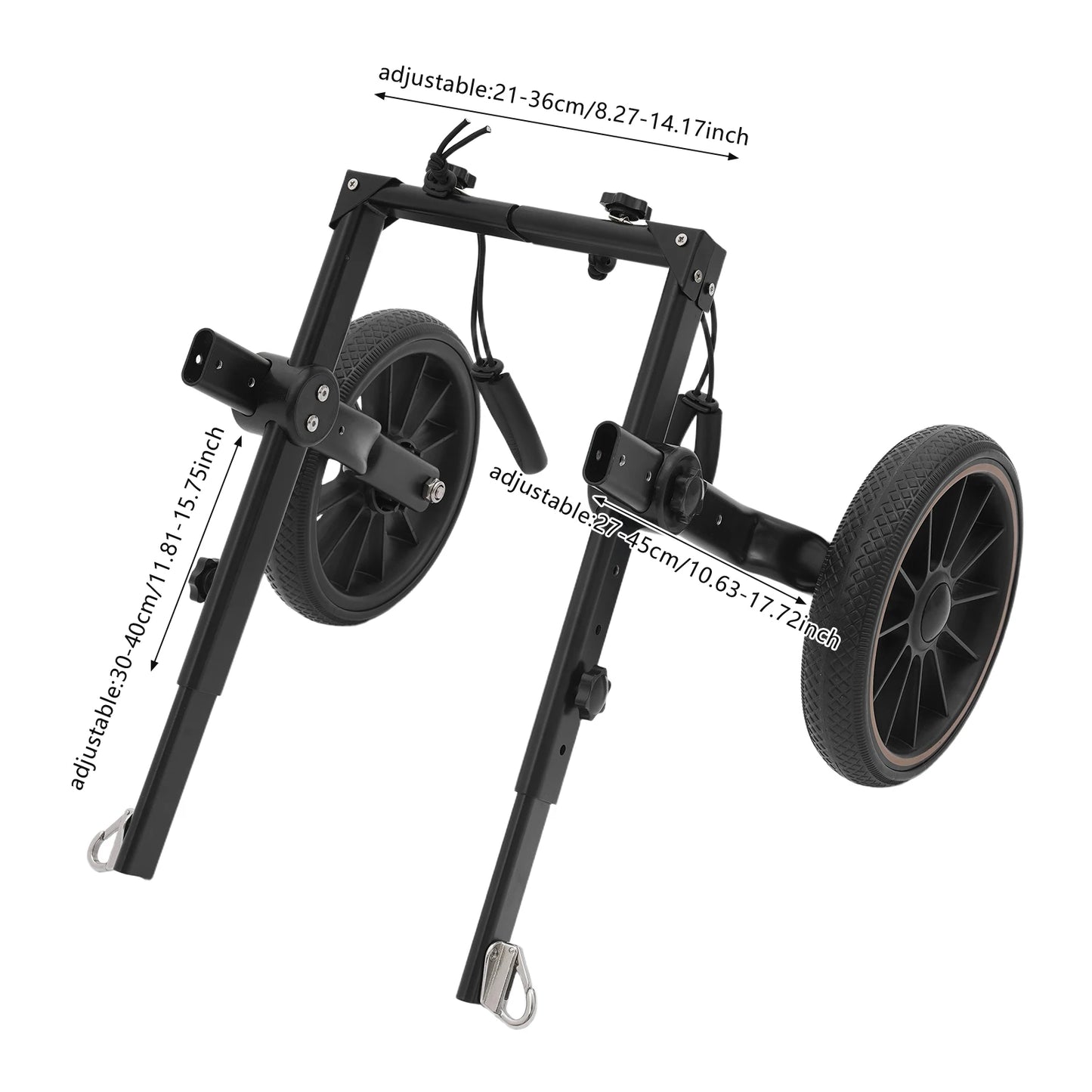 Bymaocar Adjustable Aluminum Dog Wheelchair For Hind Leg Support
