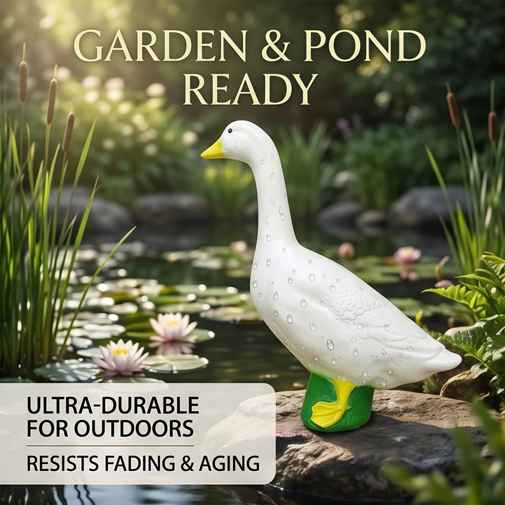 Resin Goose Statue For Home Garden Decor Yard Ornament