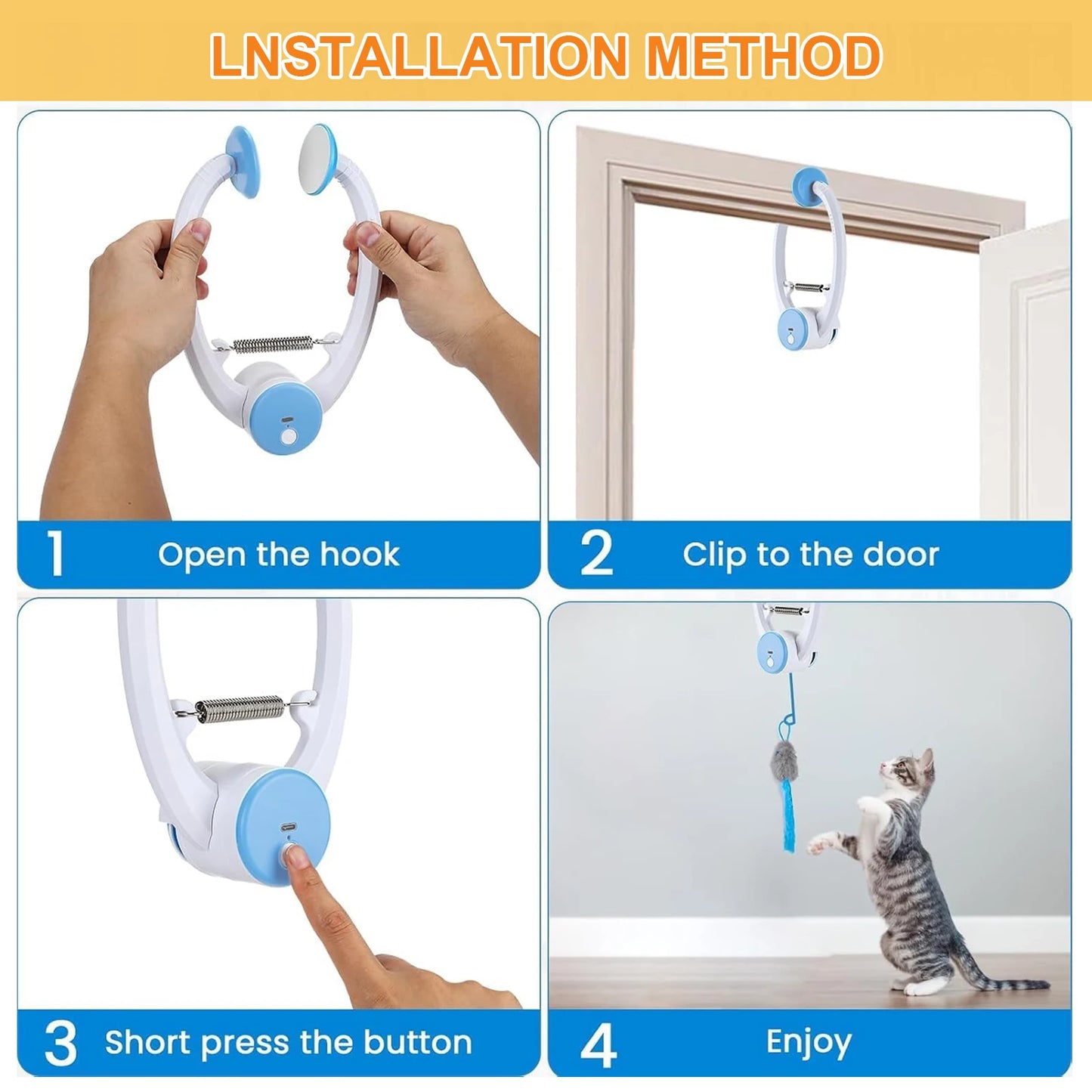 Teaser Electronic Self Play Cat Toy With 3 Catnip Mice