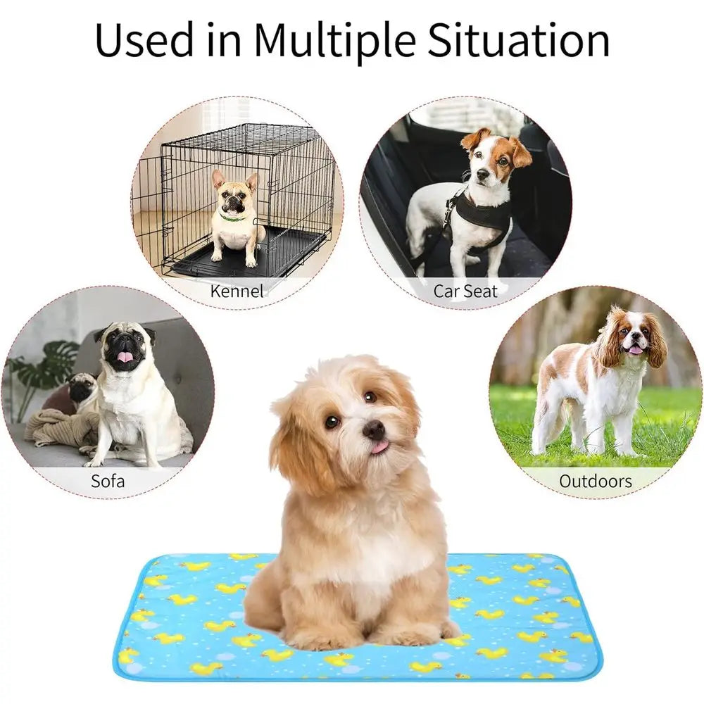 Pet Cooling Mat For Cats And Dogs Lightweight Cushioned Comfort