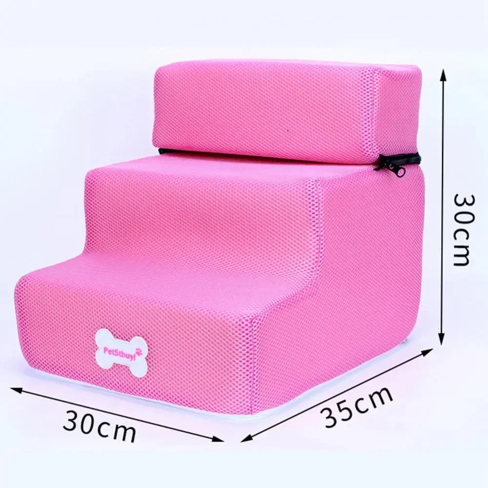3 Step Detachable Dog Stairs Non Slip Ramp For Pets