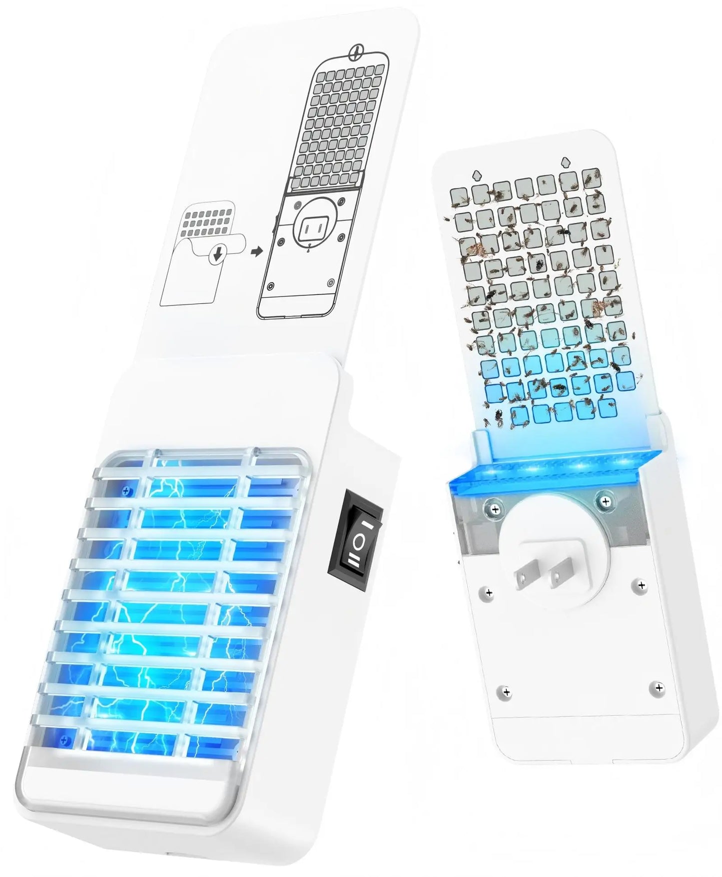 Solar Bug Zapper Outdoor 4200V 3 In 1 Backyard Zapper