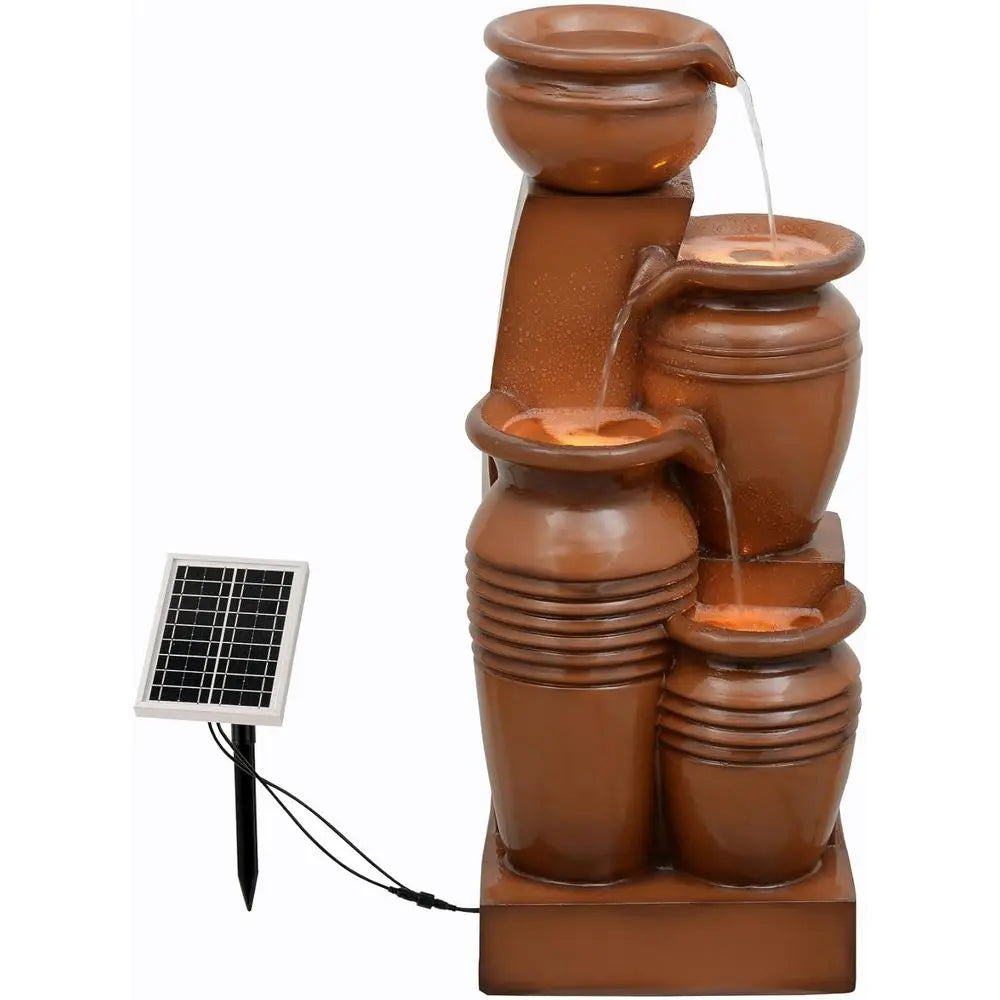 Teamson US Inc 4 Tier Cascading Water Fountain Outdoor