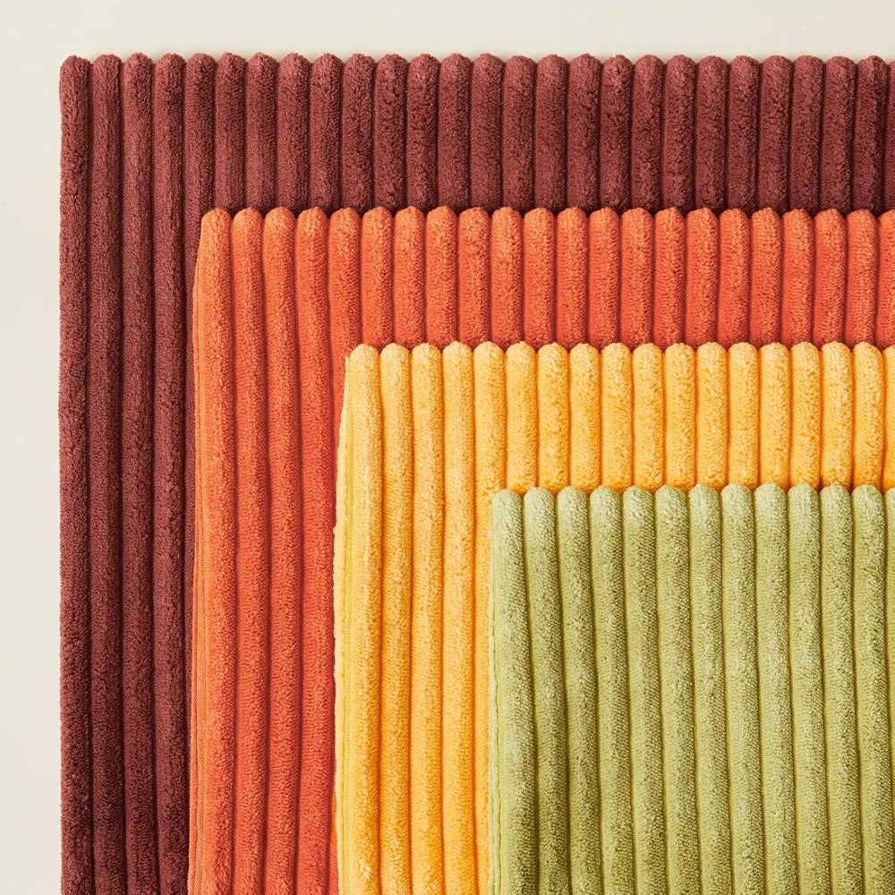Corduroy Throw Pillow Covers Set Of 4 For Sofa Decor