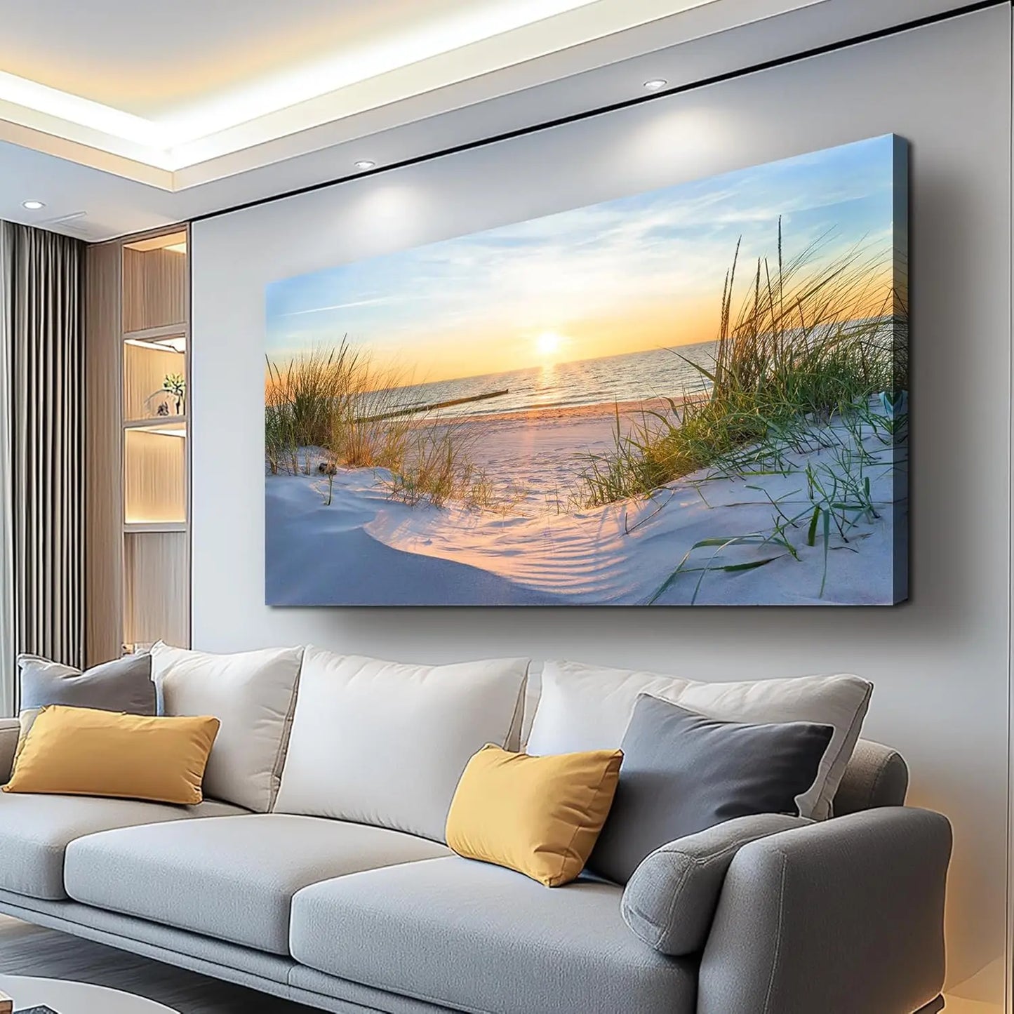 Ocean Landscape Canvas Wall Art Framed Decor