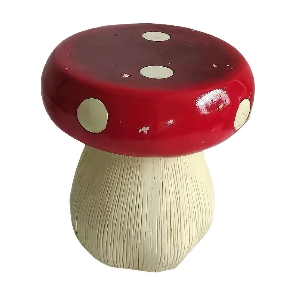 Mushroom Model Resin Statue Stool For Outdoor Garden Decor