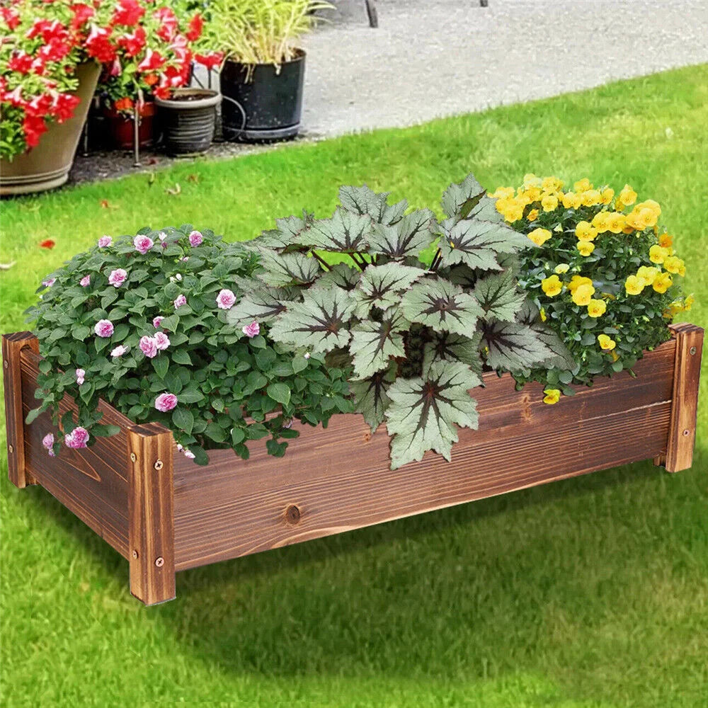 Garden Planter Box Pine Wood Raised Bed