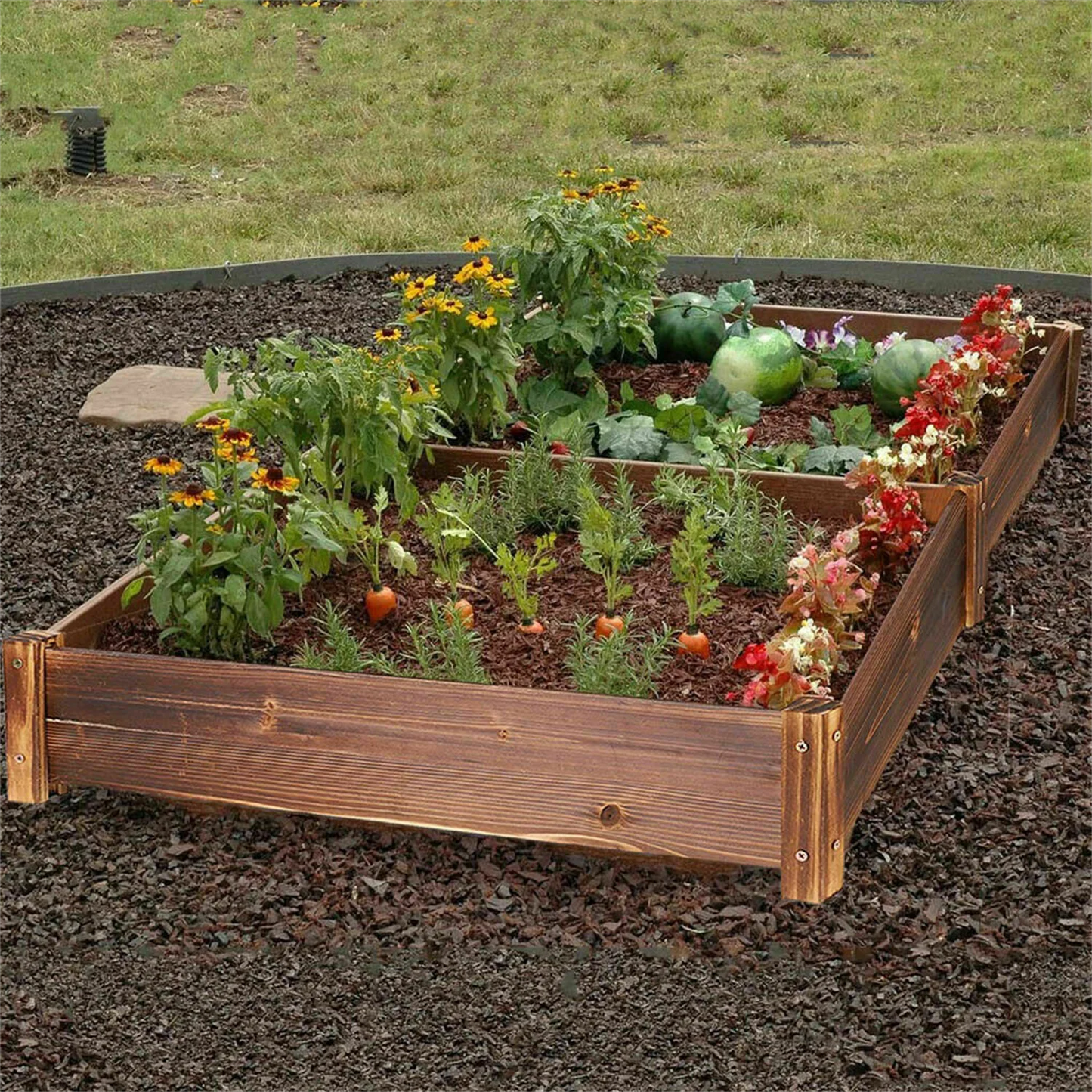 Garden Planter Box Pine Wood Raised Bed