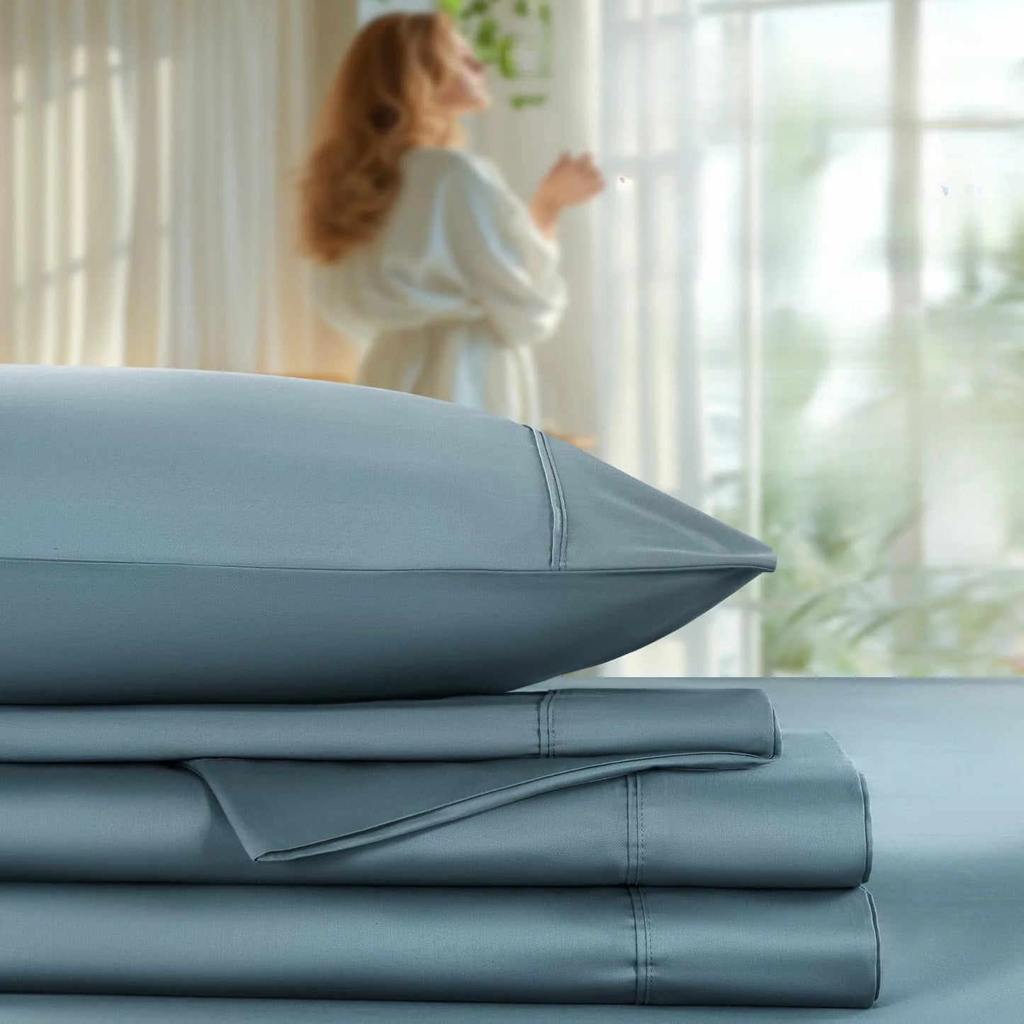 100 Percent Cotton Luxury Bed Sheets Set 600 Thread Count