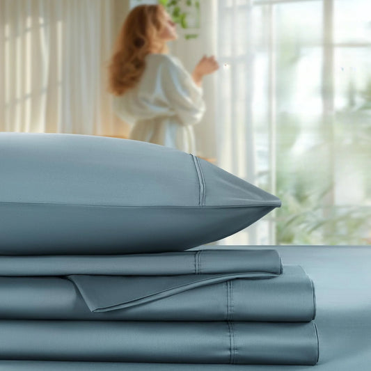 100 Percent Cotton Luxury Bed Sheets Set 600 Thread Count