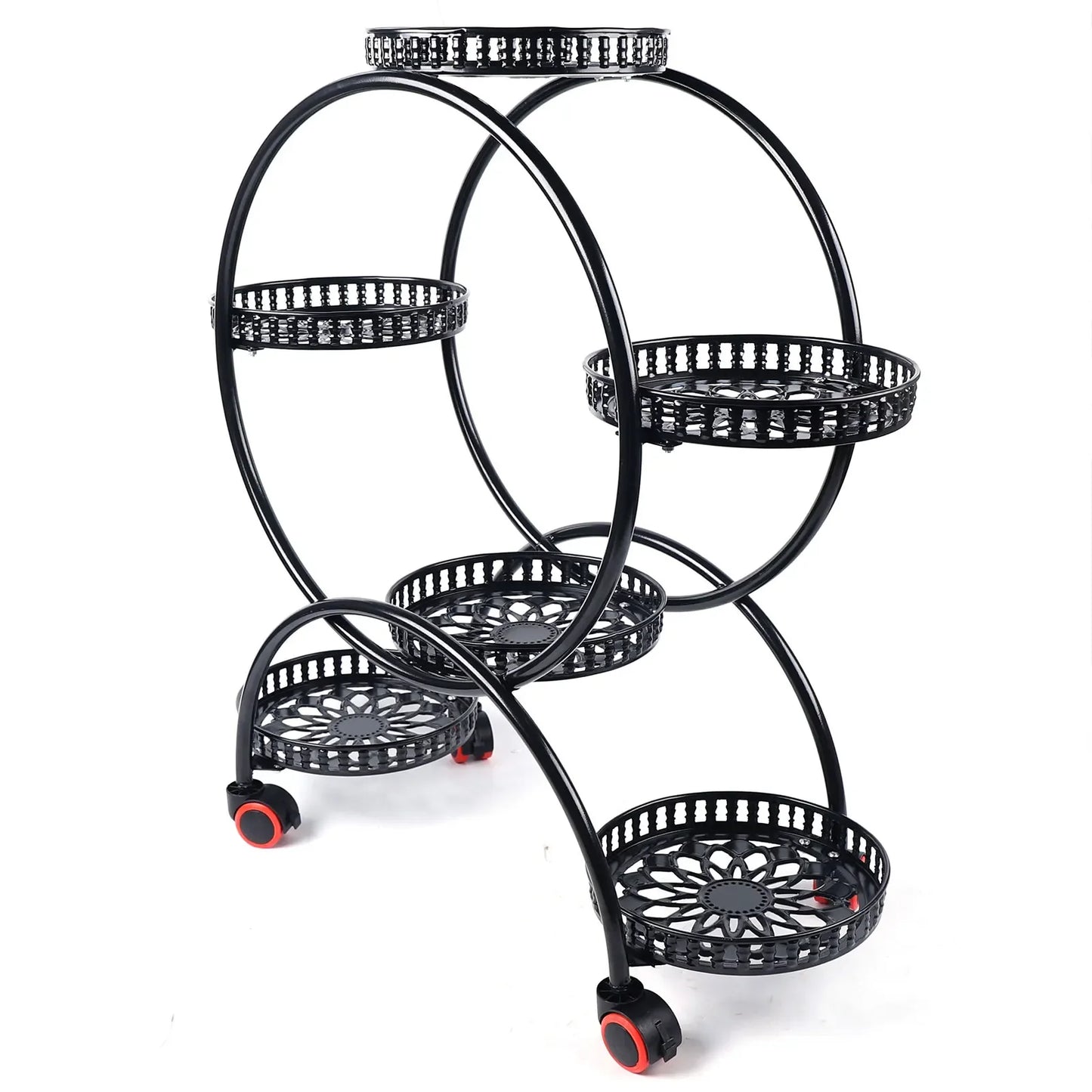 Metal Plant Stand For Six Pots Indoor Outdoor Garden
